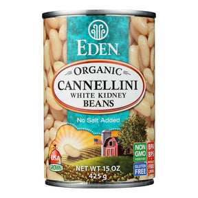 Eden Foods Organic Cannellini White Kidney Beans - Case Of 12 - 15 Oz. - Cozy Farm 