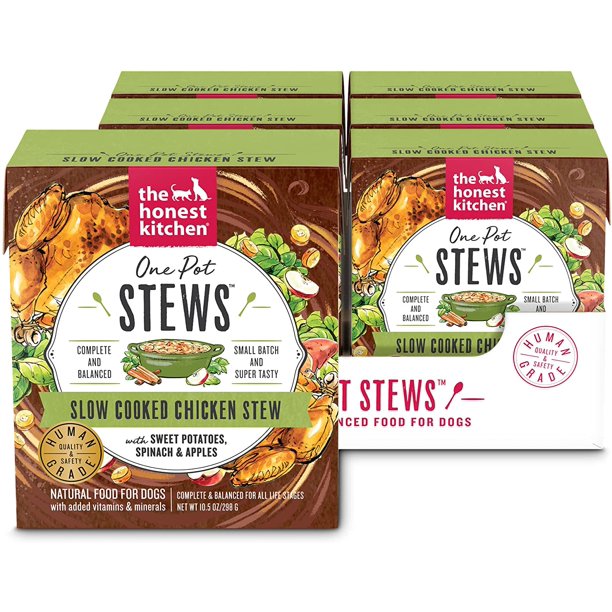 The Honest Kitchen - Dog Fd Stew Chicken Sweet Pot (Pack of 6-10.5 Oz) - Cozy Farm 