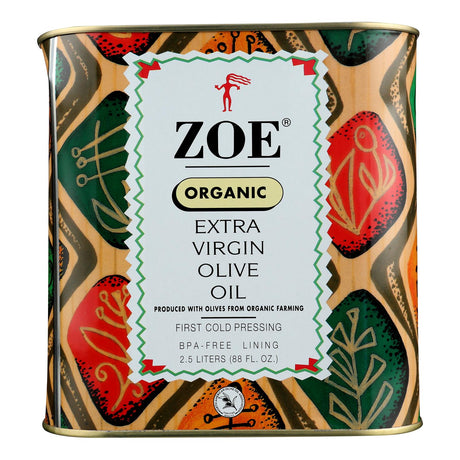 Zoe Organic Extra Virgin Olive Oil - Case Of 4 - 88 Fz - Cozy Farm 