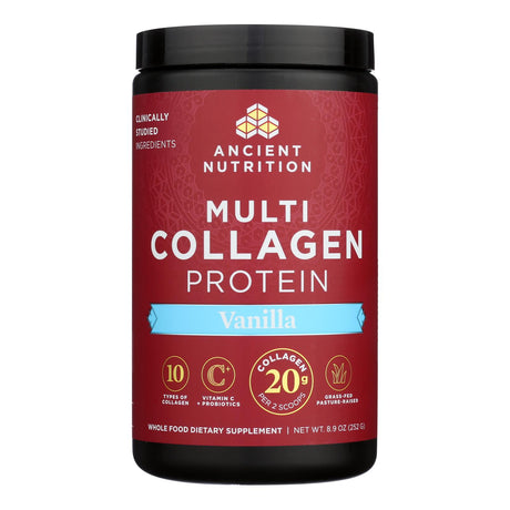 Ancient Nutrition - Mlti Collagen Protein Vanlla - 1 Each 1-8.9 Oz - Cozy Farm 