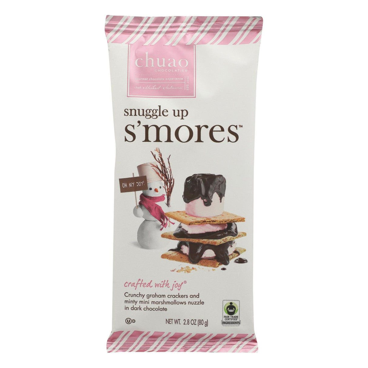 Chuao Chocolatier - Bar Snuggle Up Smores - Case Of 10 - 2.8 Oz - Cozy Farm 