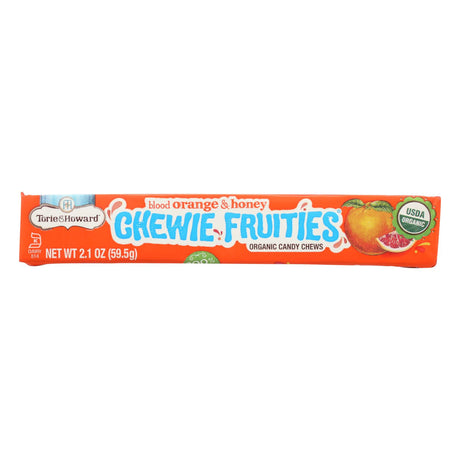 Torie And Howard - Chewy Fruities Organic Candy Chews - Blood Orange And Honey - Case Of 18 - 2.1 Oz. - Cozy Farm 