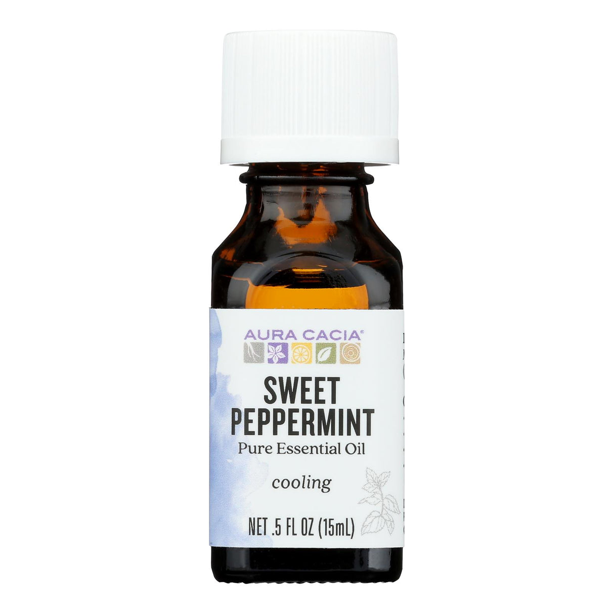 Aura Cacia - Essential Oil - Peppermint Sweet - Case Of 1 - .50 Fl Oz. - Cozy Farm 