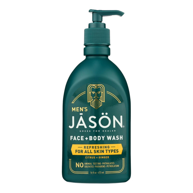 Jason Natural Products - Face/bdy Wsh Mens Refresh - 1 Each-16 Fz - Cozy Farm 