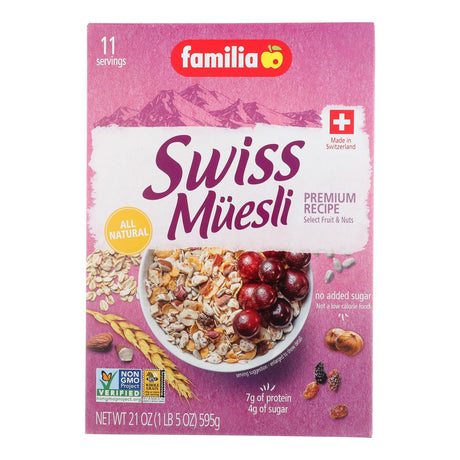 Familia Muesli Cereal - Sugar Free - Case Of 6 - 21 Oz. - Cozy Farm 