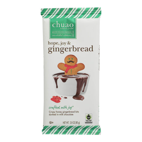 Chuao Chocolatier Crispy Honey Gingerbread Bits Wrapped In Milk Chocolate - Case Of 12 - 2.8 Oz - Cozy Farm 
