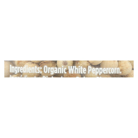 Spicely Organics White Peppercorns, 2.2 Oz (Case of 3) - Cozy Farm 