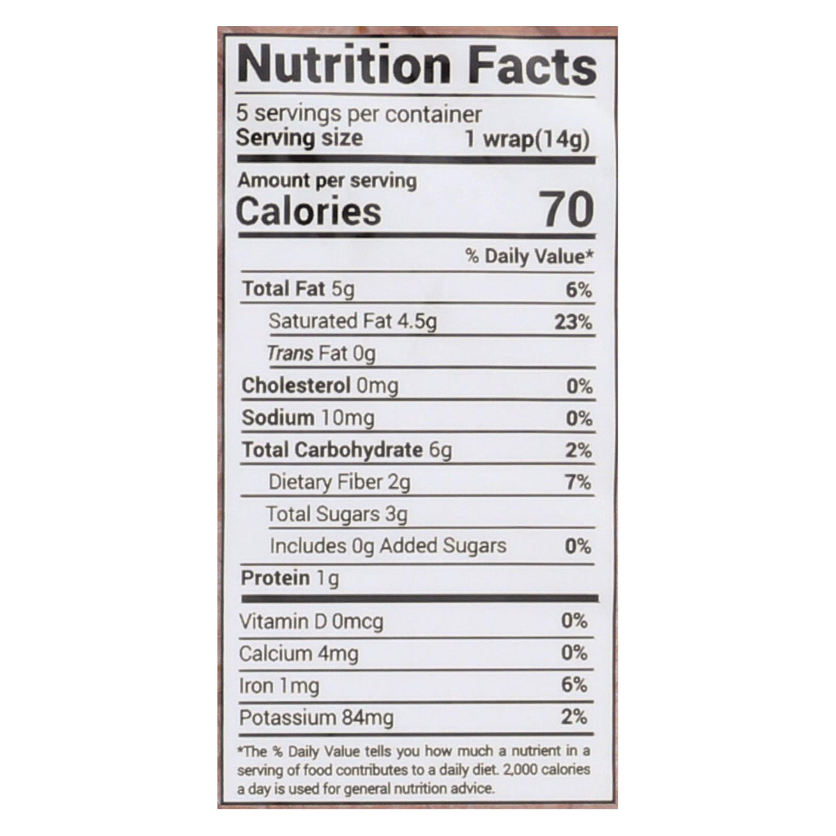 Nuco Organic Cinnamon Coconut Wraps (Case of 12 - 2.47 Oz.) - Cozy Farm 