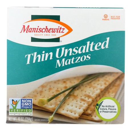 Manischewitz - Thin Tea Matzo - Case Of 12 - 10 Oz. - Cozy Farm 