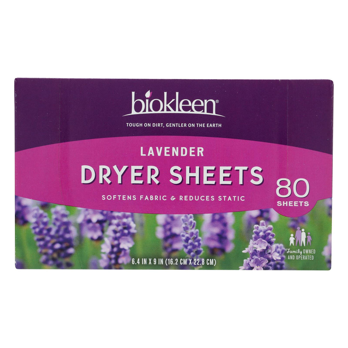 Biokleen - Dryer Sheets Lavender - Case Of 6 - 80 Ct - Cozy Farm 