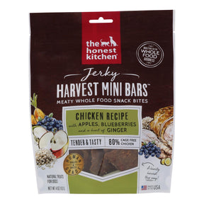 The Honest Kitchen - Dog Trt Jrky Mini Br Chicken - Case Of 6-4 Oz - Cozy Farm 