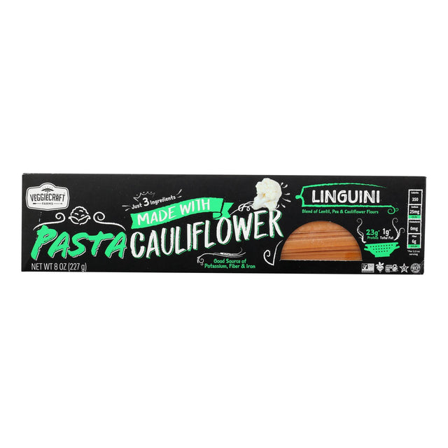 Veggiecraft - Pasta Linguini Cauliflowr - Case Of 12-8 Oz - Cozy Farm 