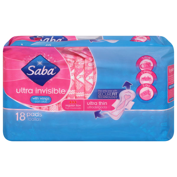 Saba - Pads Ultra Thin - Case Of 12-18 Ct - Cozy Farm 