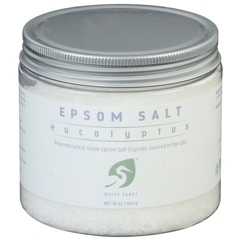 White Egret Epsom Salt Eucalyptus - 1 Pack of 16 Oz Each - Cozy Farm 