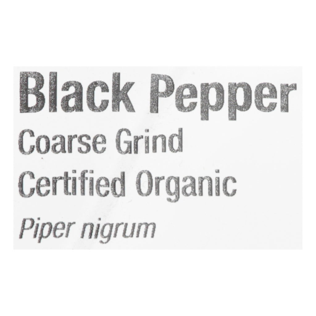 Frontier Herb Organic Coarse Black Pepper - Single Bulk Item - 1lb - Cozy Farm 