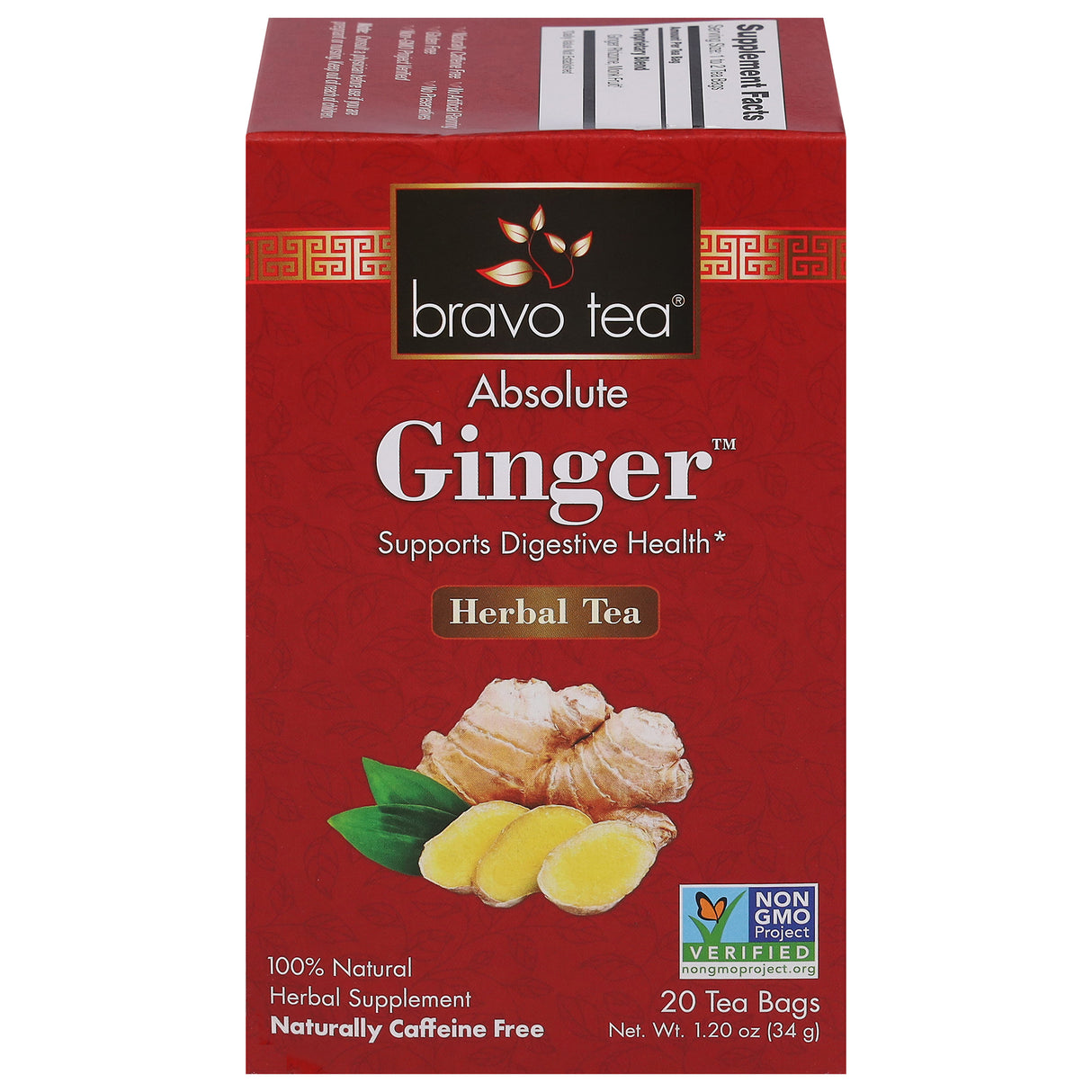 Bravo Teas & Herbs Absolute Ginger Tea (20 Bags) - Cozy Farm 