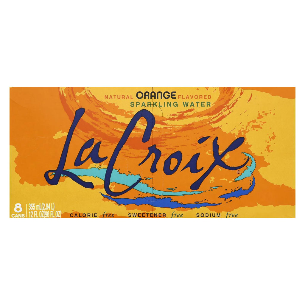 Lacroix Sparkling Water Orange - 8/12 Fl Oz - Case of 3 - Cozy Farm 