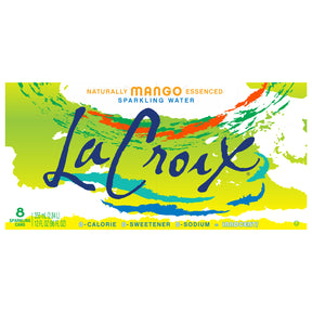 Lacroix Sparkling Water, Mango Flavor, Refreshing and Crisp, 8oz Can (Pack of 3) - Cozy Farm 