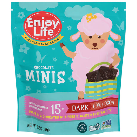 Enjoy Life - Bar Dark Chocolate Easter - Case Of 6-5.25 Oz - Cozy Farm 