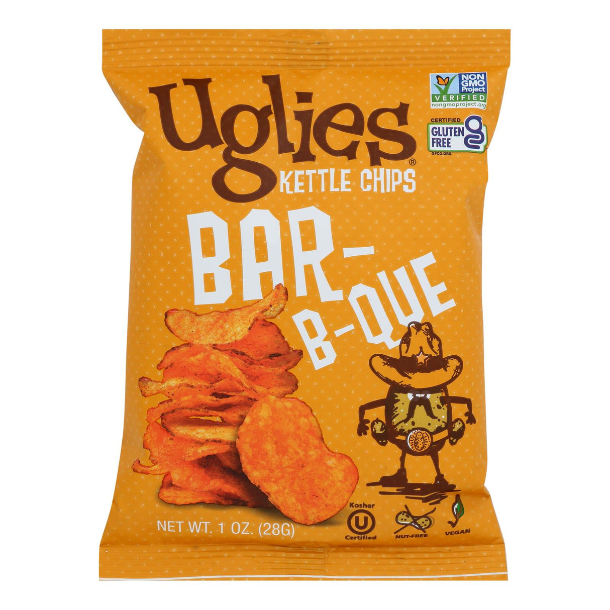 Uglies BBQ Potato Chips - 1 Oz. (Case of 32) - Cozy Farm 