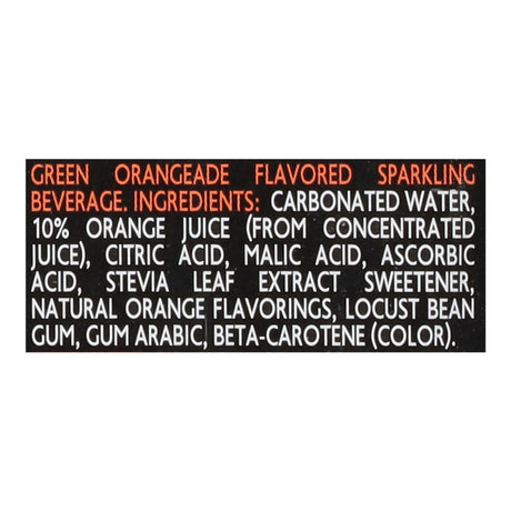 Green - Sparkling Orangeade - Case Of 4-6/12 Fz - Cozy Farm 