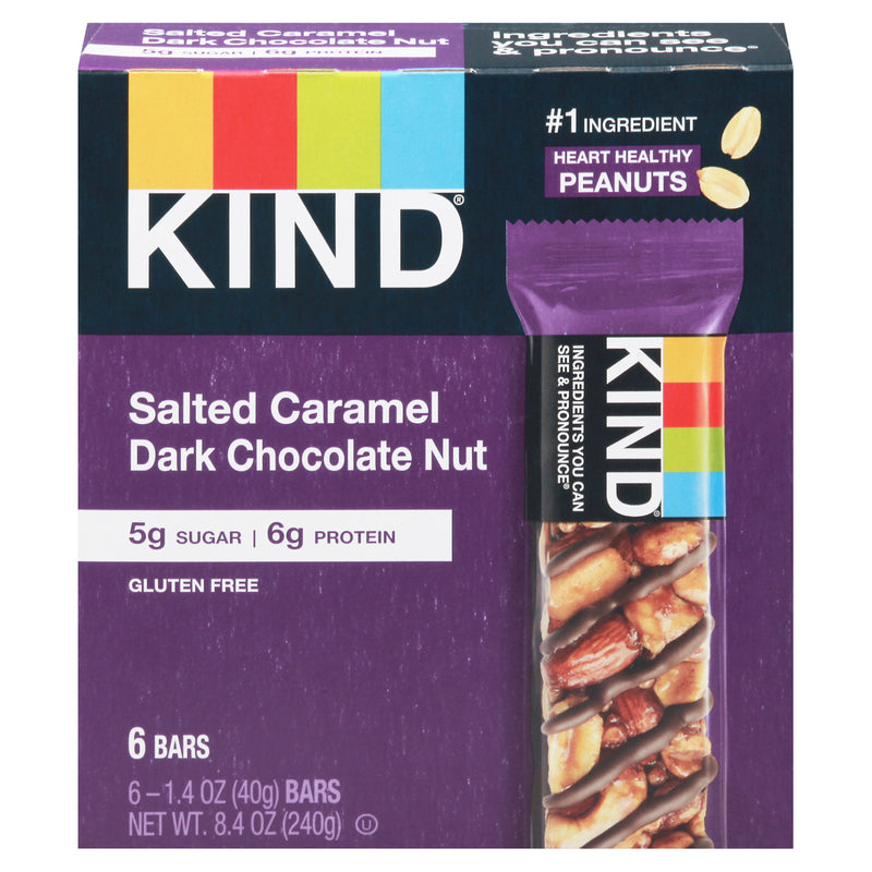 Kind - Bar Salt Crml/dk Chocolate Nut - Case Of 10-6/1.4 Oz - Cozy Farm 