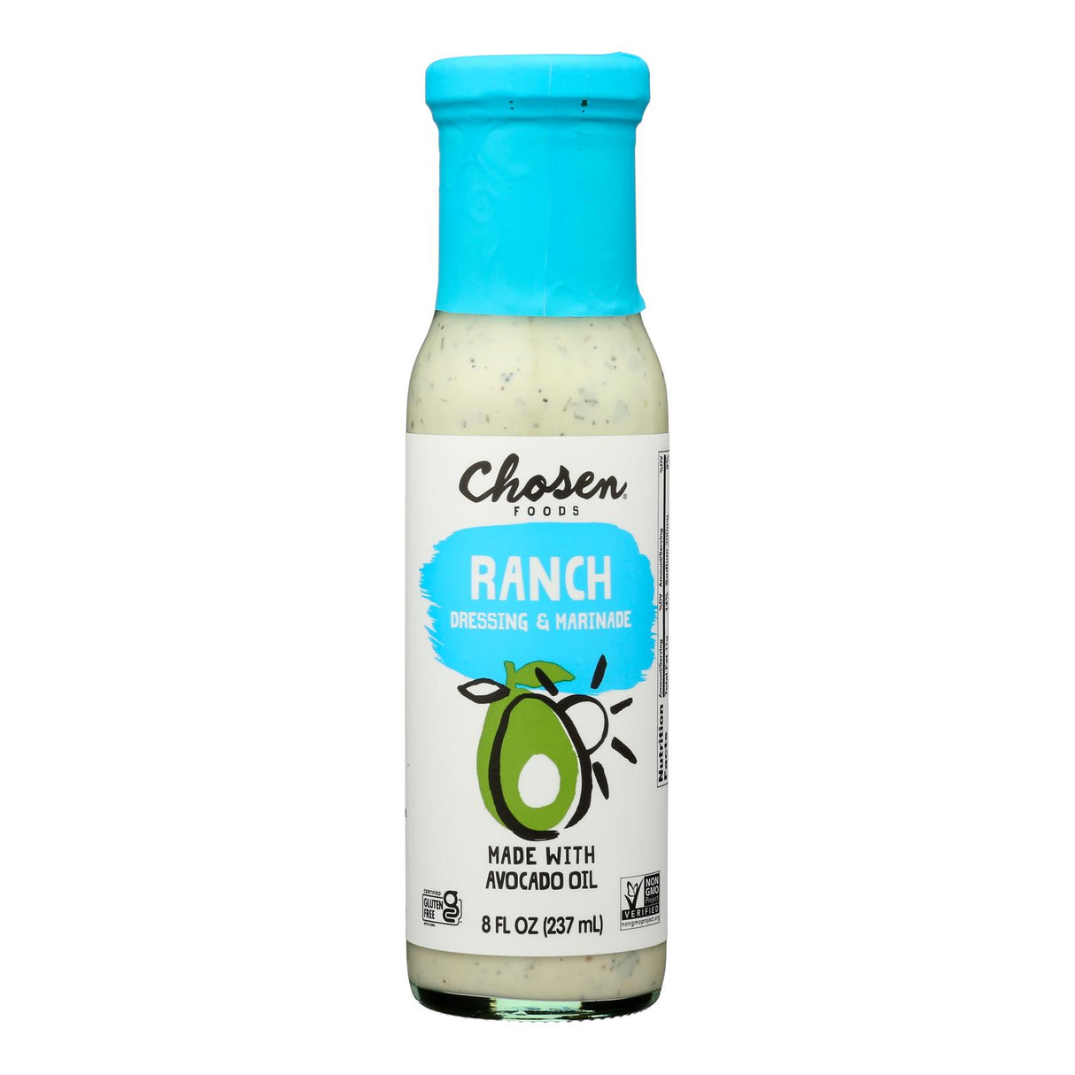 Chosen Foods Dressing/Marinade Ranch, 8 oz - Case of 6 - Cozy Farm 