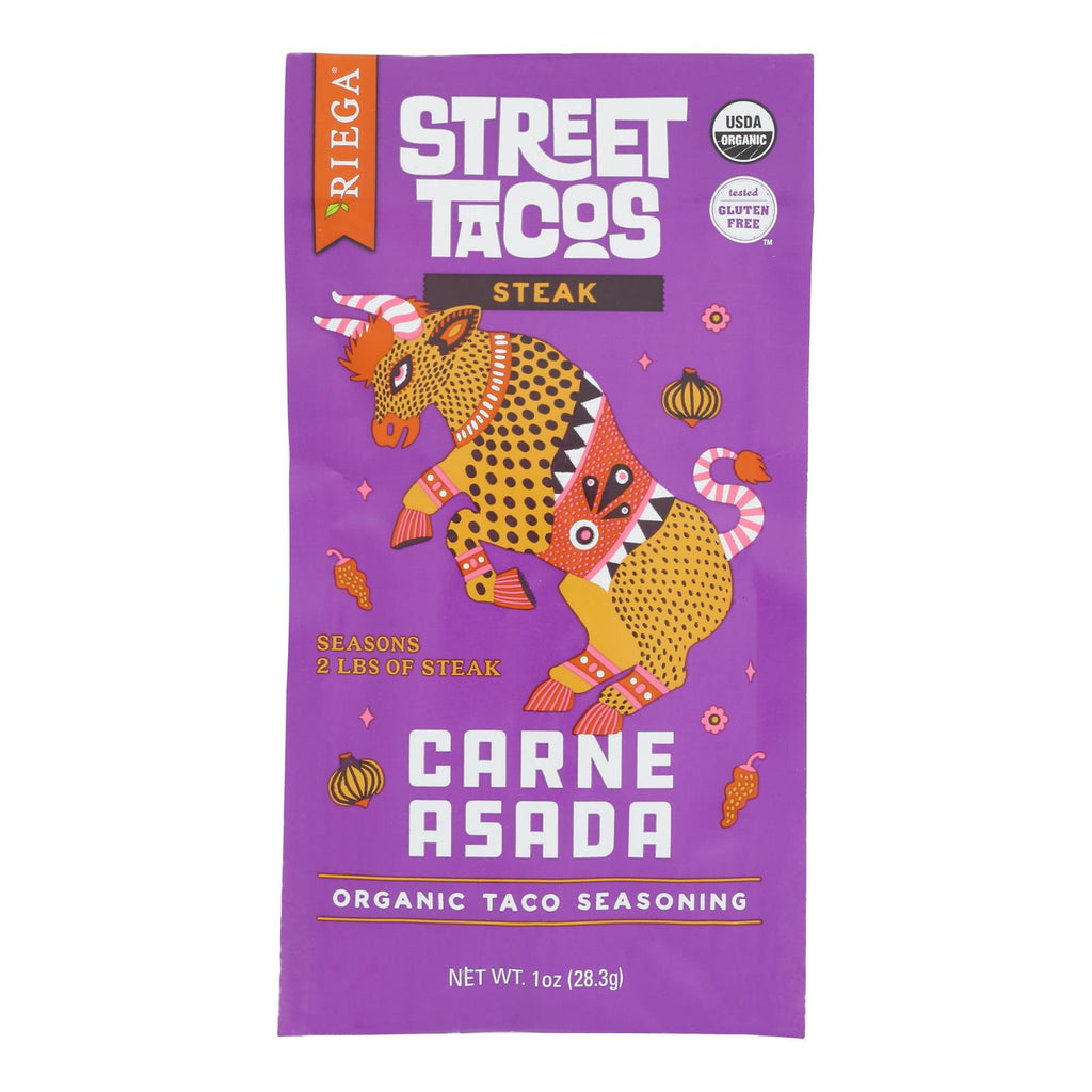 Riega Foods - Seasn Crne Asada Taco - Case Of 8-1 Oz - Cozy Farm 