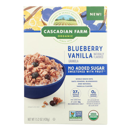 Cascadian Farm Blueberry Vanilla Granola, 15.2 Oz (Pack of 6) - Cozy Farm 
