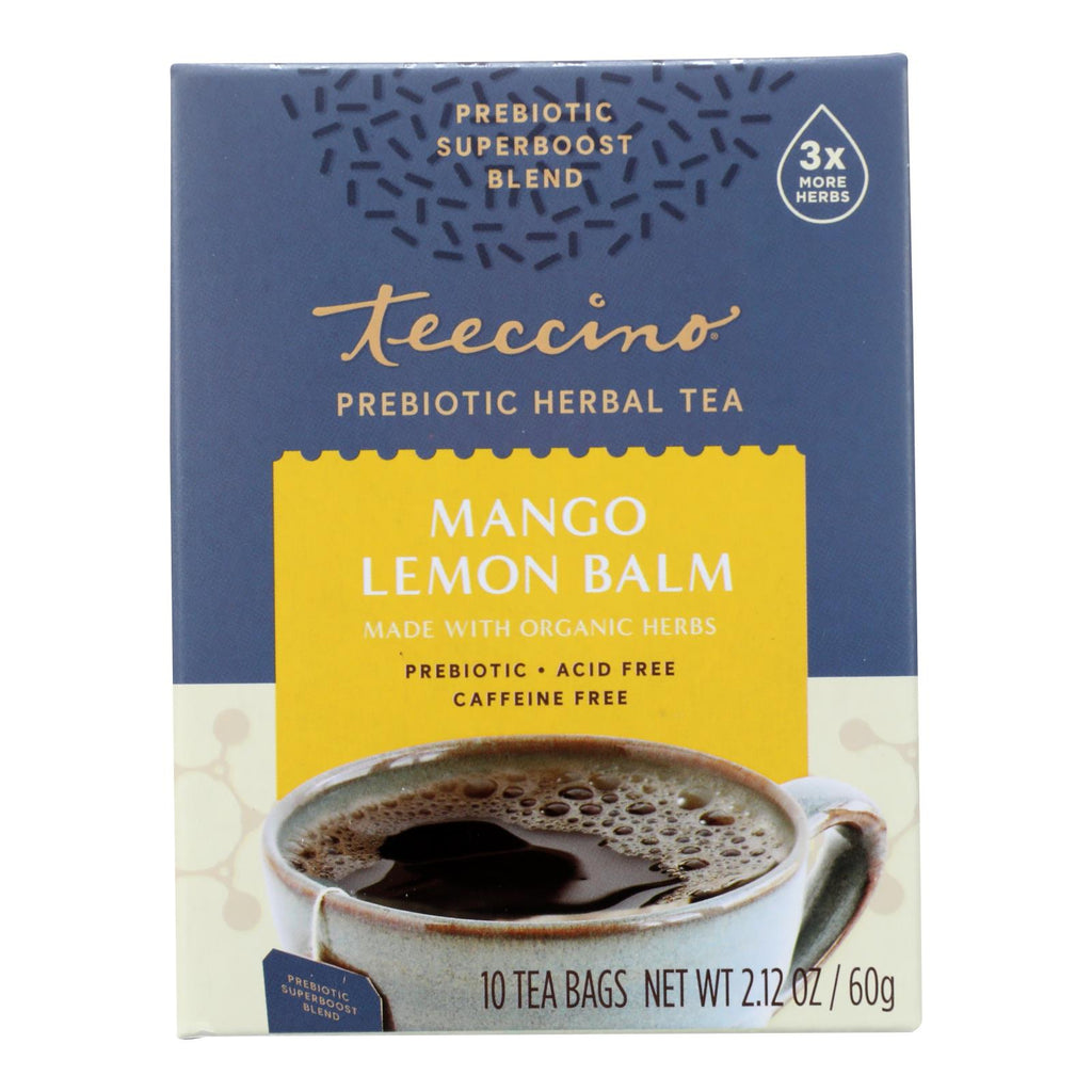 Teeccino - Tea Mango Lemblm Prebi - Case Of 6-10 Bag - Cozy Farm 