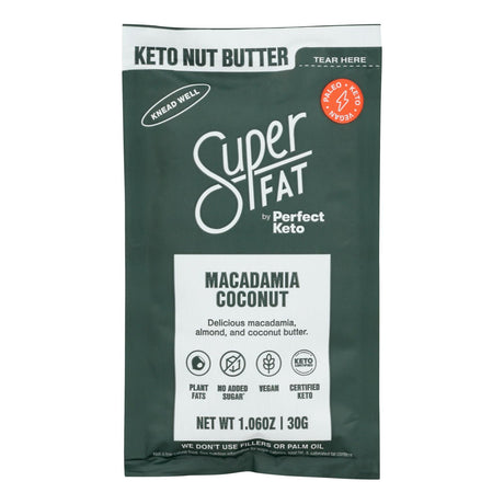 Superfat Nut Butter Macadamia Coconut - 10-Pack of 1.06 Oz Jars - Cozy Farm 