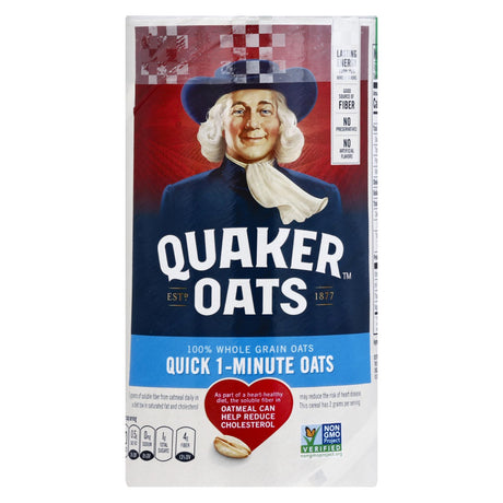 Quaker 100% Natural Whole Grain Oatmeal, Case of 12 - 18 Ounce Canisters - Cozy Farm 