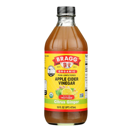 Bragg Apple Cider Vinegar with Ginger 16 oz Case of 12 - Cozy Farm 