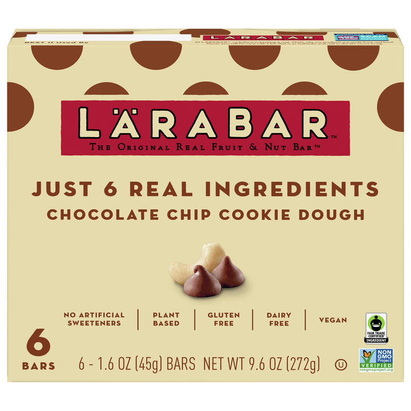 Larabar Chip Cookie Dough Bars - Case of 8 (6/1.6 Oz) - Cozy Farm 