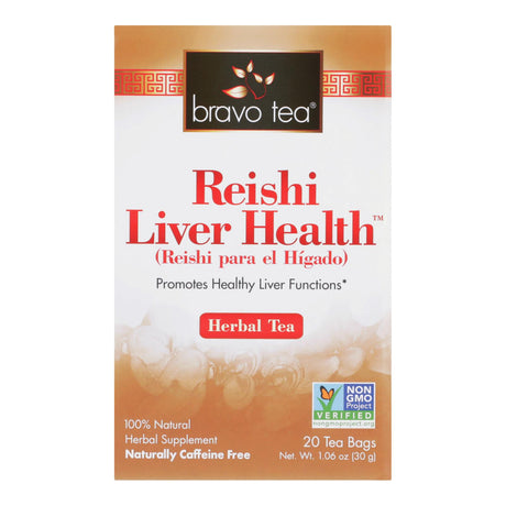 Bravo Teas & Herbs Reishi Mushroom Liver Support Tea - 20 Tea Bags - Cozy Farm 