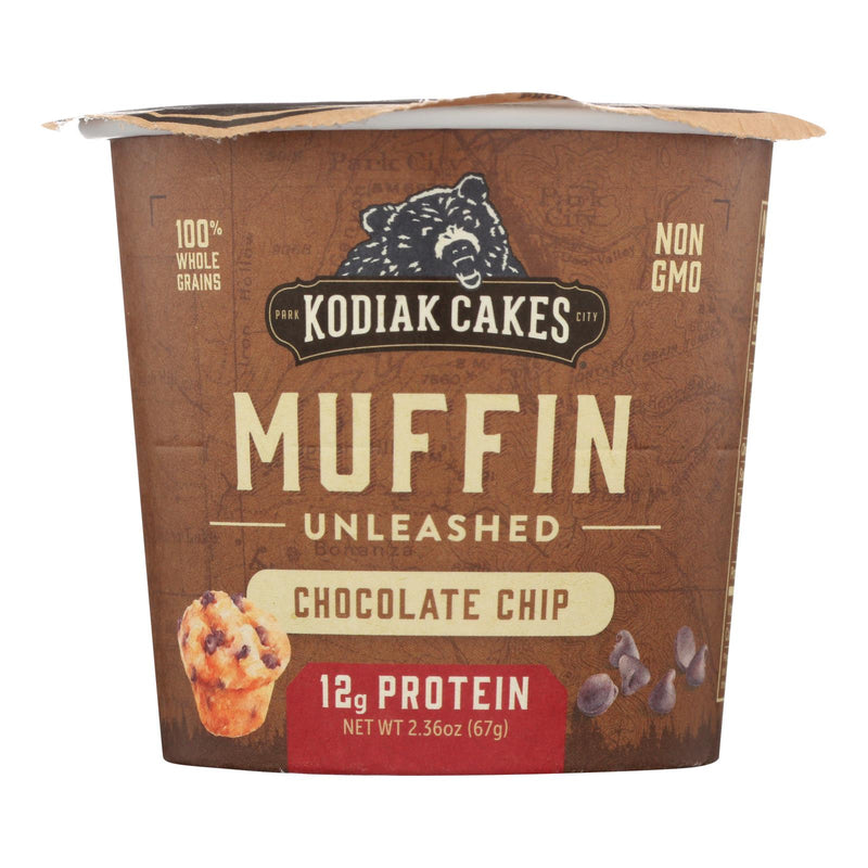Kodiak Cakes - Muffin Powercup Chocolate Chip - Case Of 12-2.36 Oz - Cozy Farm 