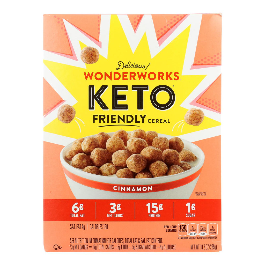 Wonderworks - Cereal Keto Cinnamon - Case Of 10-10.2 Oz - Cozy Farm 
