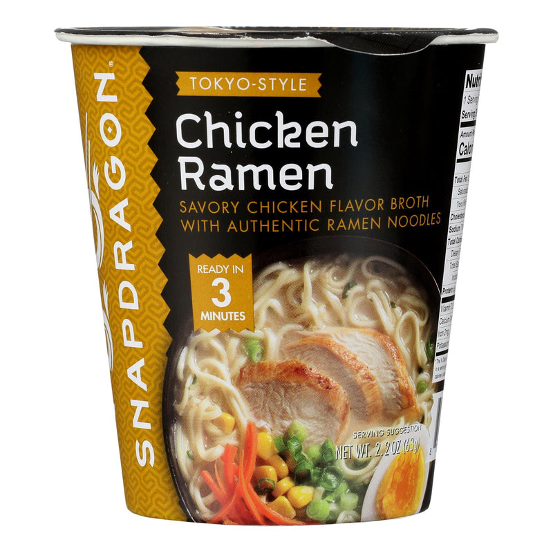 Snapdragon Foods Ramen Cup Chicken - Case of 6 - 2.2 Oz - Cozy Farm 