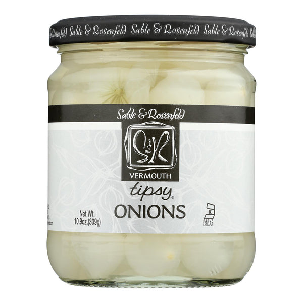 Sable and Rosenfeld Tipsy Onions, Adds Zest to Appetizers & Salads, 10.9 Oz (Case of 6) - Cozy Farm 