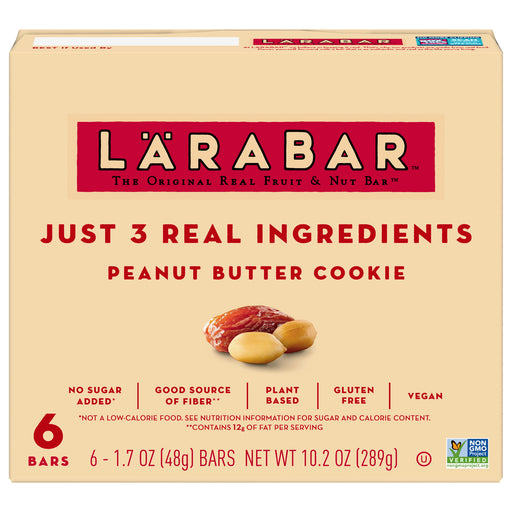 Larabar - Bar Peanut Butter Cookie - Case Of 8-6/1.7 Oz - Cozy Farm 
