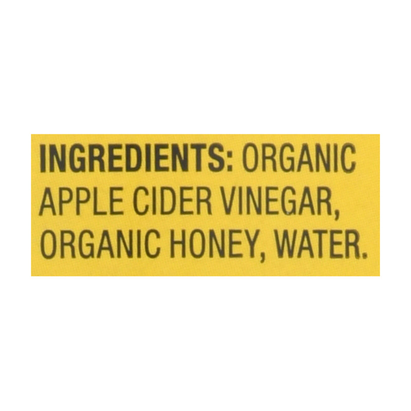 Bragg Apple Cider Vinegar Honey Blend - Case of 12 - 16 Fl Oz - Cozy Farm 