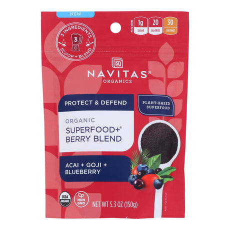 Navitas Organics Sprouted Antioxidant Berry Blend, 5.3 oz (Case of 6) - Cozy Farm 