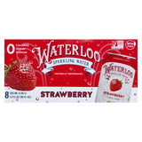 Waterloo Strawberry Water Sparkle, 8 oz - Case of 3 - Cozy Farm 
