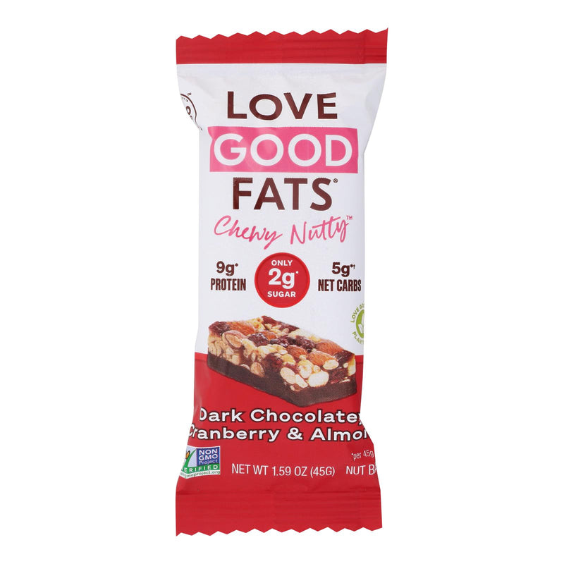 Love Good Fats - Bar Cranberry Almond Chwy Nutty - Case Of 12-1.59 Oz - Cozy Farm 