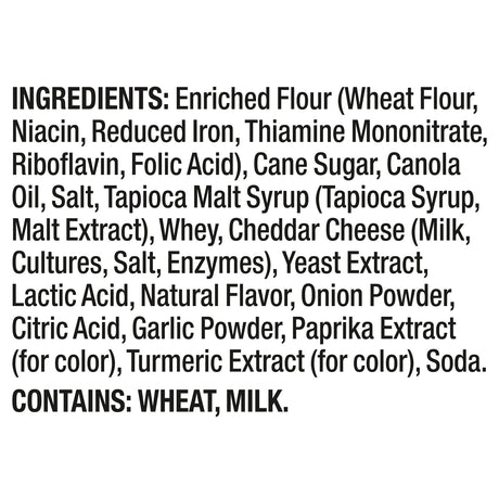 Pretzel Crisps Cheddar Cheese Party Crisps - 14 Oz (Pack of 12) - Cozy Farm 