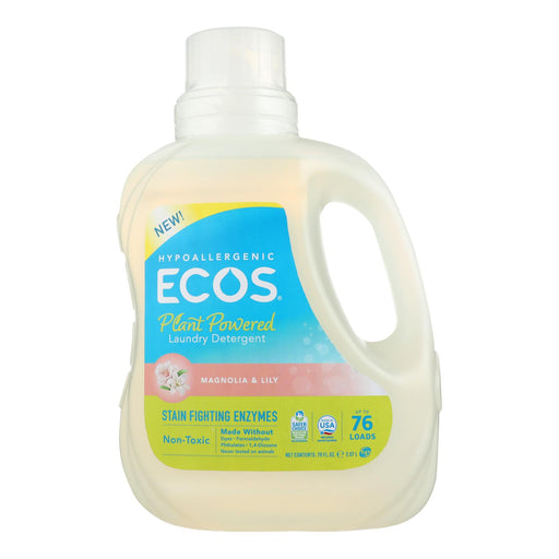 Ecos Laundry Detergent Magnolia & Lily, 70 Fl Oz (Case of 4) - Cozy Farm 