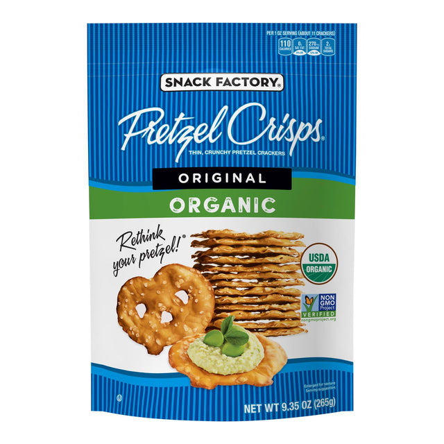 Pretzel Crisp Original Thin Crispy Pretzels, 9.35 Oz Bag (Pack of 12) - Cozy Farm 