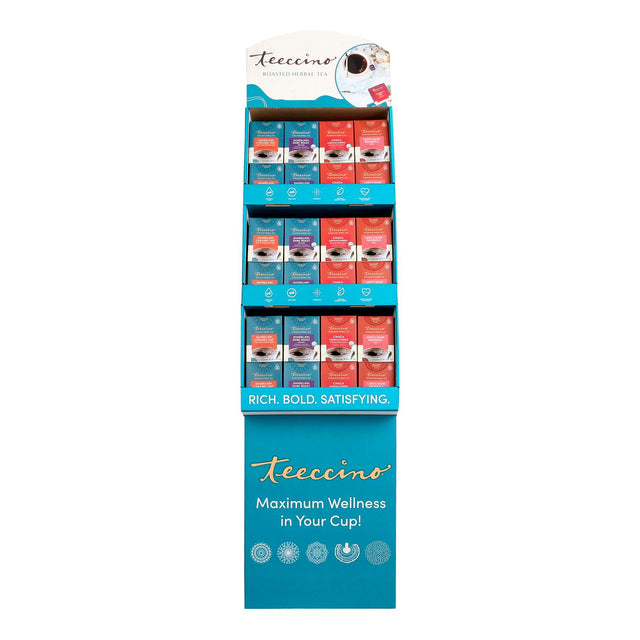 Teeccino Herbal Tea Variety Display Pack - Case of 48 Teabags - Cozy Farm 