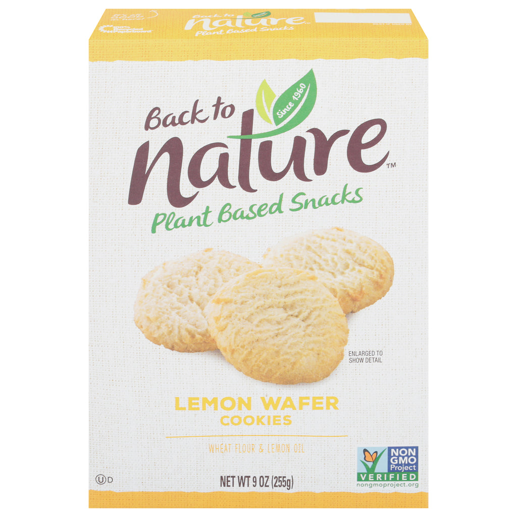 Back To Nature - Cookies Lemon - Case Of 6-9 Oz - Cozy Farm 