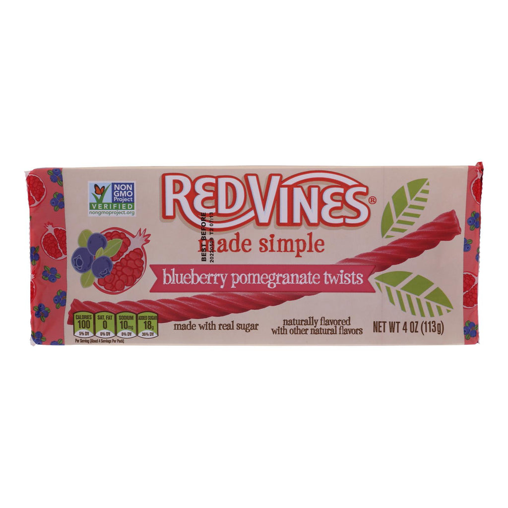 Red Vines - Licrc Blueberry Pomgrn Twist - Case Of 9-4 Oz - Cozy Farm 